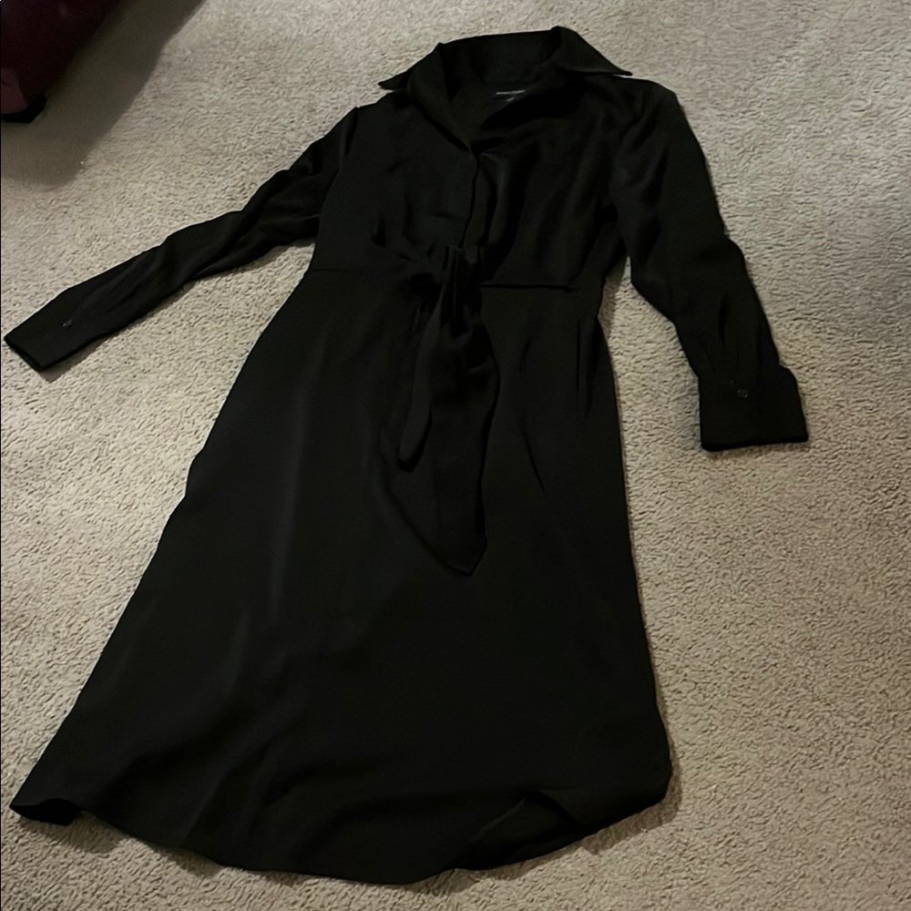 Banana republic size medium Elegant Black Women's midi Dress polyester